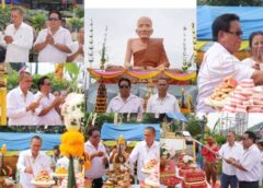 พระอาจารย์เอกธนัช อริยธัมโม นำประกอบพิธีบวงสรวงเบิกเนตร “หลวงปู่ทวด” เปิดงานบุญยิ่งใหญ่ ณ วัดทรัพย์สวรรค์ จ.นครสวรรค์